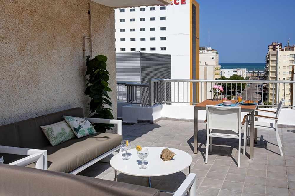Ferienwohnung Atico Terrazas Playa Gandia Playa de Gandia Exterior foto
